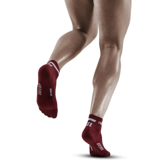 CEP Men's The Run Low Cut Socks 4.0 (Dark Red) 4 CEP Men's The Run Low Cut Socks 4.0 (Dark Red) - Image 2